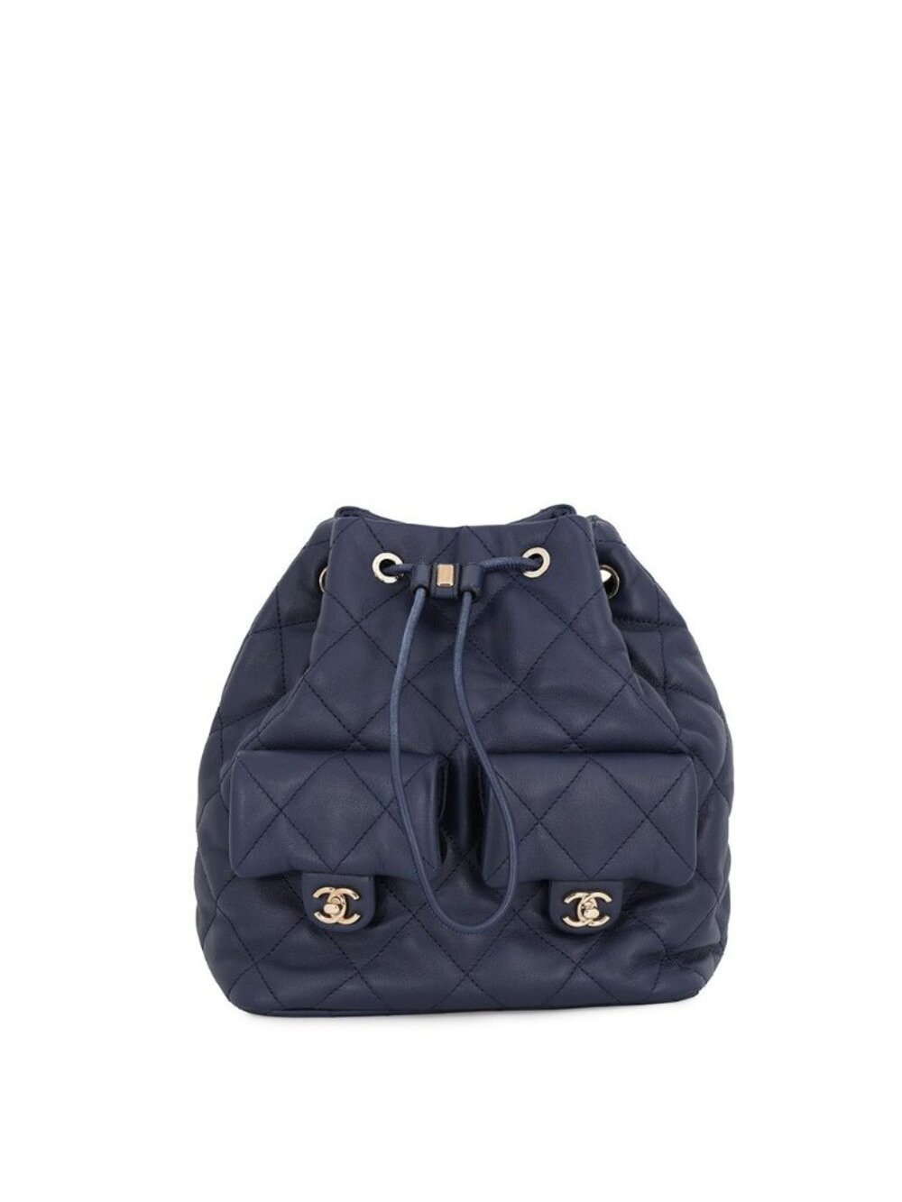 Chanel Backpack CC Logo Quilted Calfskin
